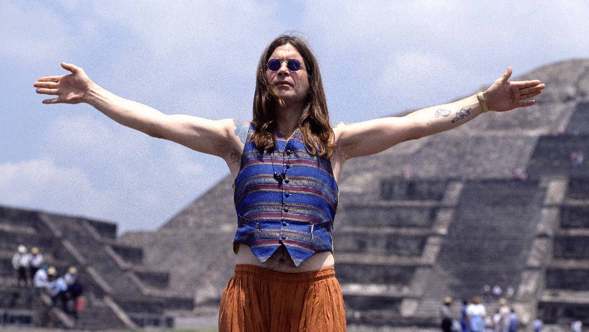 Ozzy Osbourne on stage, photographed by Fernando Aceves